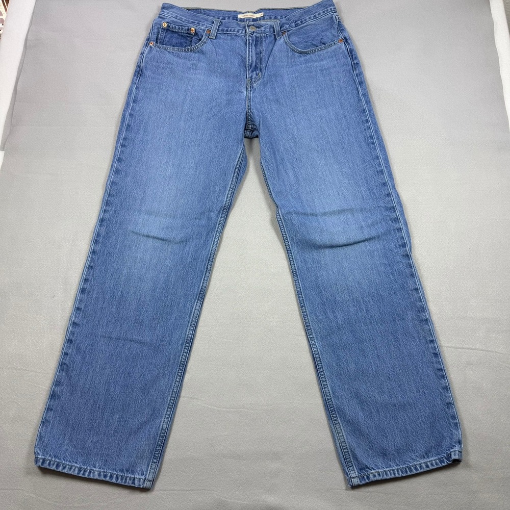 Levis Low Pro Straight Jeans Blue Denim Medium Wash W31 A0964-0002